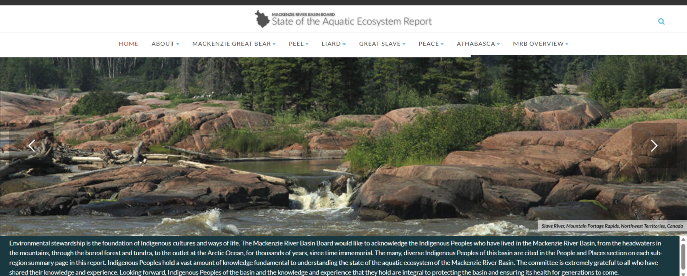 2021 State of the Aquatic Ecosystem Report 2021 screenshot